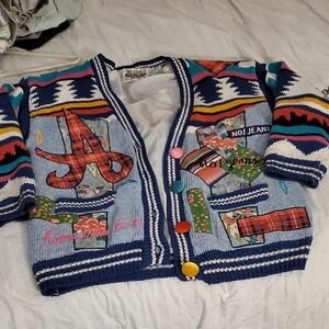 Absolutely NO! Jeans Knit Cardigan